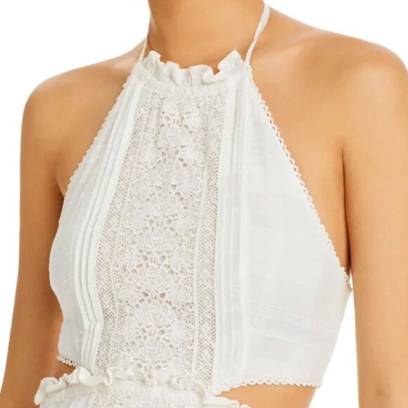 Loveshack Fancy White Halter Dress - Picture 2 of 3